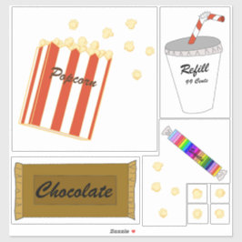 Snacks met Movie Theater Sticker