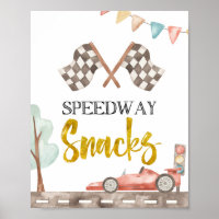 Snacks met snelweg racebord