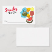 Snacks pour aller idée carte de visite (Devant / Derrière)