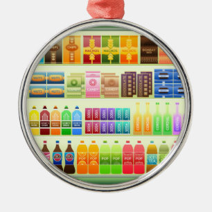 snacks voor supermarkten metalen ornament