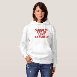 Snacks zijn mijn liefdestaal hoodie