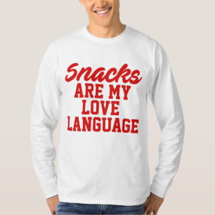 Snacks zijn mijn liefdestaal t-shirt