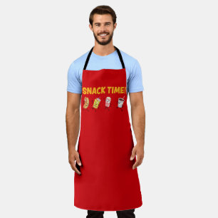 Snacktijd! Retro Snoep Popcorn Schort