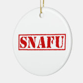 SNAFU KERAMISCH ORNAMENT (Links)