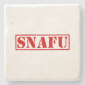 SNAFU STENEN ONDERZETTER (Voorkant)