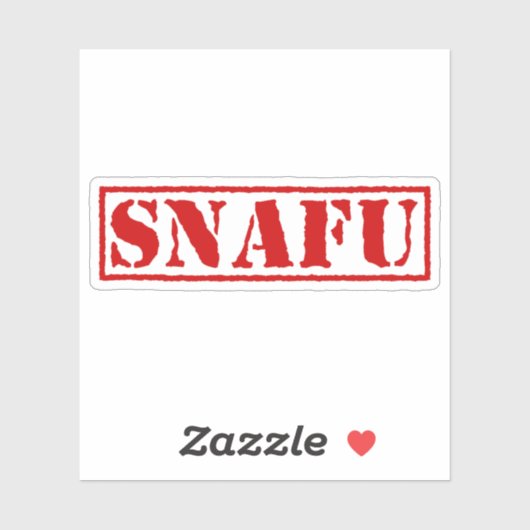 SNAFU STICKER (Vel)