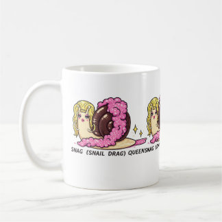 SNAG (Snail Drag) Queen Mug – Funny Drag Snail Art Koffiemok