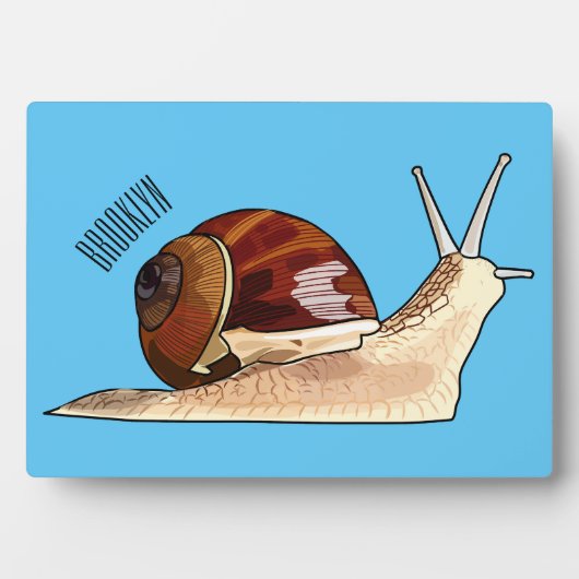 Snagelafbeelding cartoon fotoplaat (voorkant)