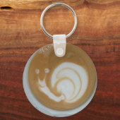Snagellatte koffiekunst sleutelhanger (Voorkant)