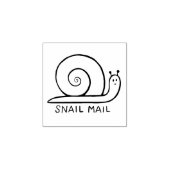 Snagelmail schattige cartoon 	rubberstempel (Afrduk)