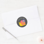 Snagelmodern design Gift business branding Ronde Sticker (Envelop)