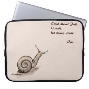 Snagelpastel, oorspronkelijke lasteltekening laptop sleeve