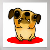 Snaggle Tooth Pug Poster (Voorkant)