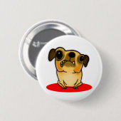 Snaggle Tooth Pug Ronde Button 5,7 Cm (Voorkant /achterkant)