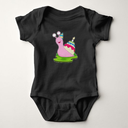 Snail Birthday Cake Romper (Voorkant)