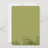 Snail dans le jardin Invitation (Dos)