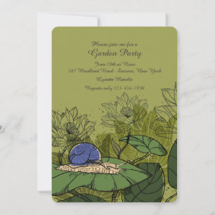 Snail dans le jardin Invitation
