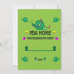 Snail House Party Nouveau Invitation à domicile