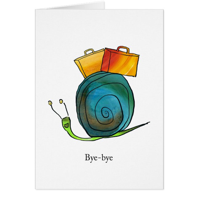 Snail Leaving Card (Voorkant)