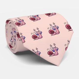 Snail Luisteren naar muziek Stropdas