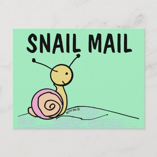 SNAIL MAIL ART BRIEFKAART (Voorkant)