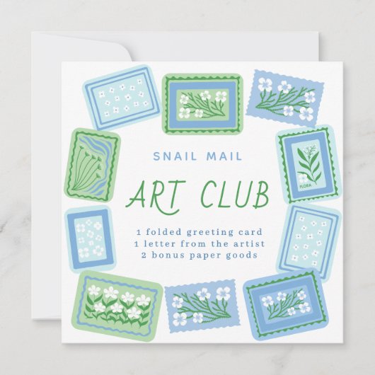 snail mail art club kaart (Voorkant)