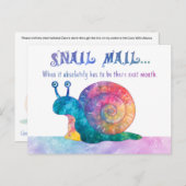Snail Mail - Briefkaart (Voorkant / Achterkant)