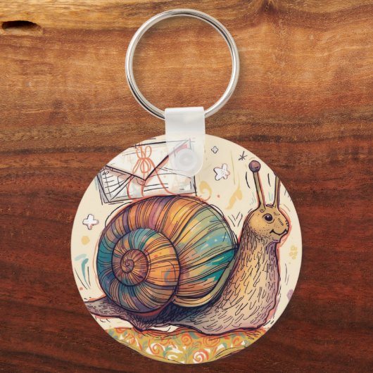 Snail Mail Keychain (Voorkant)