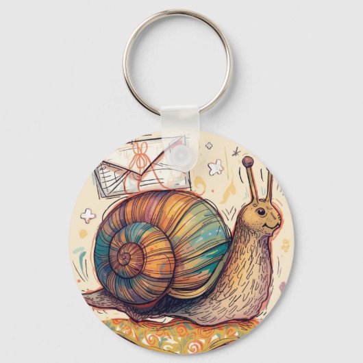 Snail Mail Keychain (Achterkant)