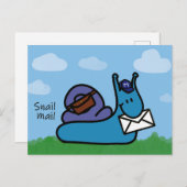 Snail mail postcrossing postcard briefkaart (Voorkant / Achterkant)