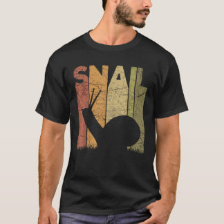 Snail Malacology Snail Lover Retro Malacol T-shirt