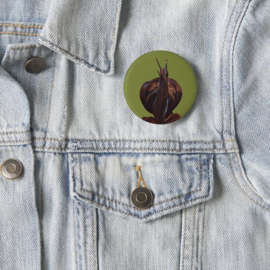 Snail Pastels Tekening Ronde Badge Ronde Button 5,7 Cm (In situ)