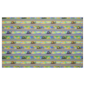 Snail Race Fabric Stof (Fat Quarter)