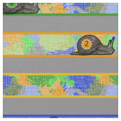 Snail Race Fabric Stof (Close Up)