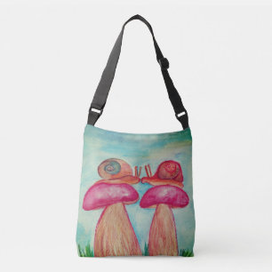 Snail Romance Custom All Over Print Bag Crossbody Tas