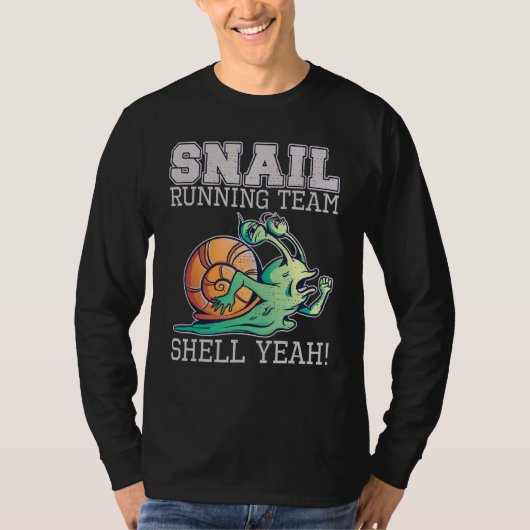 Snail Running Team Shell Ja Slow Snail T-shirt (Voorkant)
