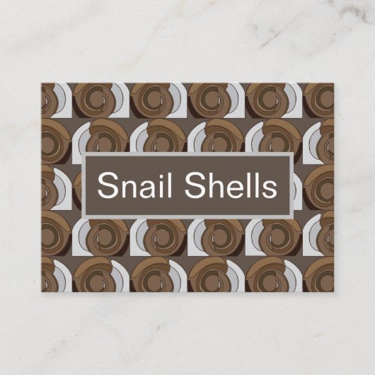 Snail Shells Abstract Pattern Visitekaartje (Voorkant)