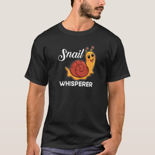 Snail Snail Present Snail Whisperer T-shirt (Voorkant)