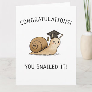 Snailed It Afstudeerpun Nieuw Afgestudeerde Grappi Kaart