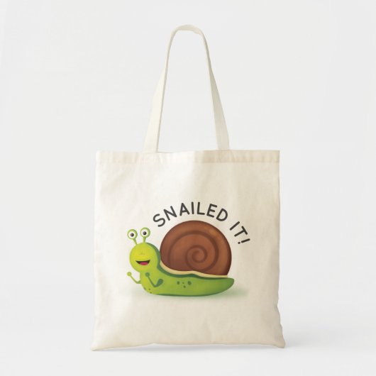 Snailed it Canvas tas (Voorkant)