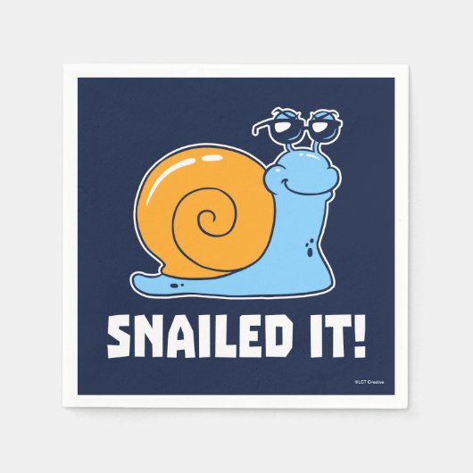 Snailed it servet (Voorkant)