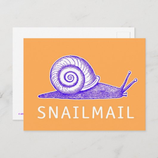SnailMail Briefkaart (Voorkant / Achterkant)