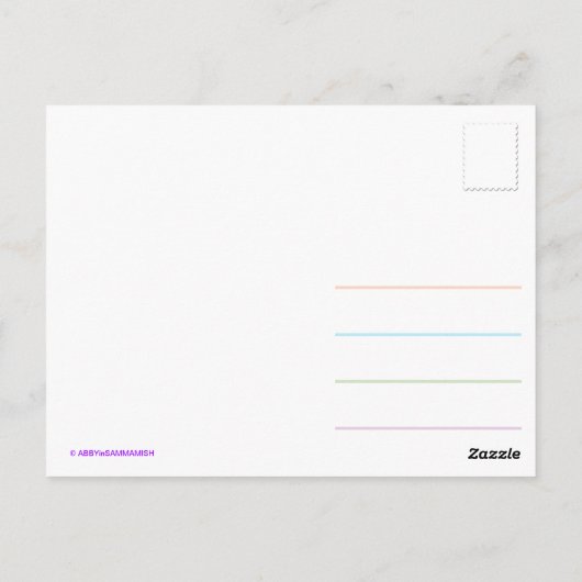 SnailMail Briefkaart (Achterkant)