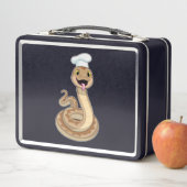 Snake als Cook met Chef pet (In situ)