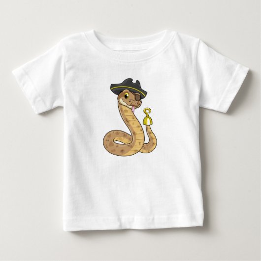 Snake als Piraat met Hookehand- en Oogpleister (Voorkant)