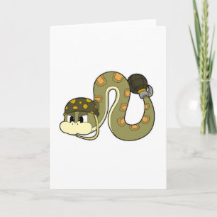 Snake als soldaat met Weapon Kaart