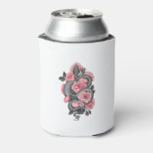 Snake and peach roses blikjeskoeler (Blikje Achterkant)