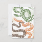 Snake Anniversaire Fête Merci Cartes (Dos)