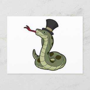 Snake as Gentleman & Pet Briefkaart