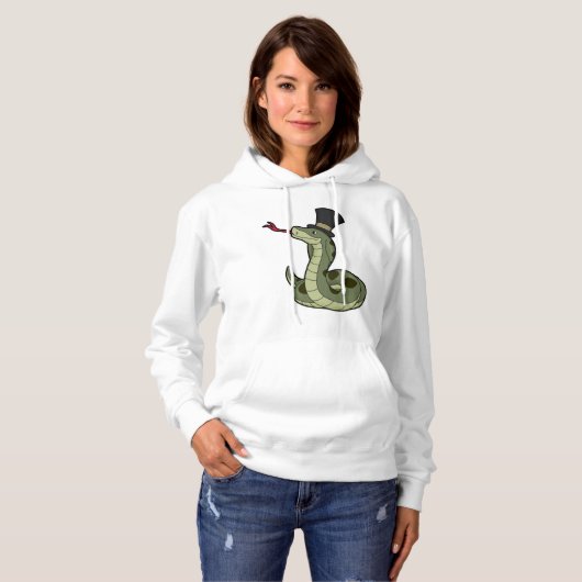 Snake as Gentleman & Pet Hoodie (Voorkant volledig)